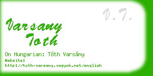 varsany toth business card