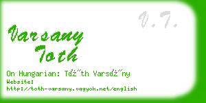 varsany toth business card